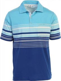 img 4 attached to Yarn Dye Striped Polo Shirt With Pocket For Men By Gioberti - SEO Optimized Product Name