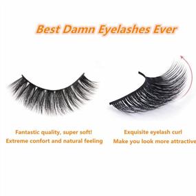 img 1 attached to Get Naturally Stunning Lashes: CINLITEK 10 Pairs 5 Styles Reusable 3D Handmade Mink False Eyelashes Set With Free Applicator And Lash Curler