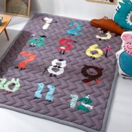 безопасный и удобный детский игровой коврик для ползания, времени на животе и изучения чисел логотип