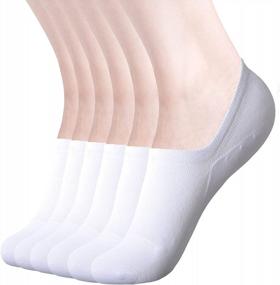 img 4 attached to DIBAOLONG Womens Non Slip No Show Socks 6-12 Packs - Low Cut Boat Line Flat