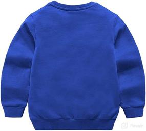 img 3 attached to 👕 Comfortable & Stylish PTPuke Toddler Boys Girls Solid Cotton Thin Sweatshirt Long Sleeve top T-Shirts - Perfect for Everyday Wear!