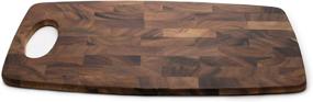 img 2 attached to Acacia Wood End Grain Cheese Board By Ironwood Gourmet - Calistoga Series