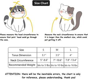 img 3 attached to 🐱 Top-rated GAPZER Cat Cone Collar Soft: Adjustable, Effective Solution to Stop Cat Licking, Speedy Recovery Collar for Kittens, Cats, Small Dogs Post-Surgery