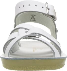 img 3 attached to Salt Water Sandals Sun San Swimmer Girls' Shoes ~ Flats