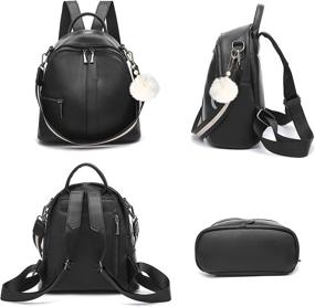 img 3 attached to Backpack Fashion Leather Shoulder Backpacks Women's Handbags & Wallets at Fashion Backpacks
