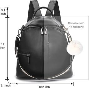 img 2 attached to Backpack Fashion Leather Shoulder Backpacks Women's Handbags & Wallets at Fashion Backpacks
