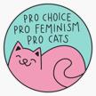 choice feminism sticker bumper waterproof logo