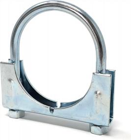 img 1 attached to Zinc-Coated Saddle U-Bolt Clamps For Heavy-Duty Muffler Attachments (2 1/4") With Versatile Applications