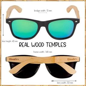 img 3 attached to Mirror Polarized Woodies Bamboo Sunglasses