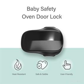 img 3 attached to 🔒 Heart of Tafiti Child Safety Oven Door Lock - Heat-Resistant, Easy-to-Install Front Lock for Kids - No Screws or Drill Needed - Enhanced with 3M VHB Adhesive (Black)