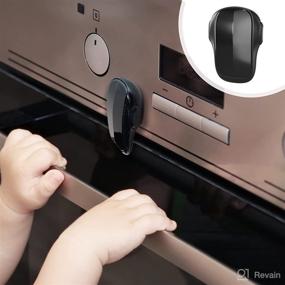 img 4 attached to 🔒 Heart of Tafiti Child Safety Oven Door Lock - Heat-Resistant, Easy-to-Install Front Lock for Kids - No Screws or Drill Needed - Enhanced with 3M VHB Adhesive (Black)