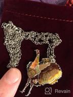 img 1 attached to WEVENI Enamel Alloy Thanksgiving Turkey Necklace: Stylish Chicken Pendant Charms for Women & Girls review by Dan Worku