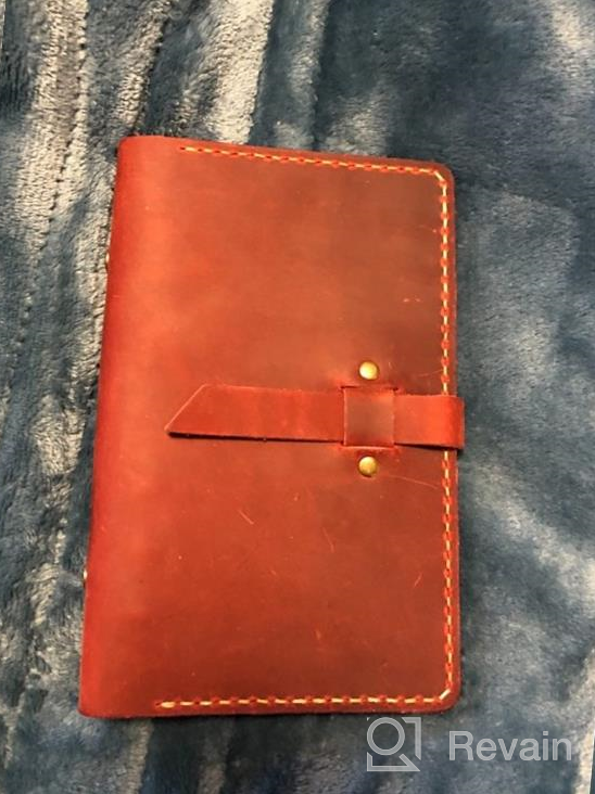 img 1 attached to Refillable Genuine Leather Journal: Handmade Vintage Organizer Notebook For Men And Women review by Seth Wood