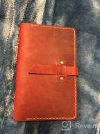 картинка 1 прикреплена к отзыву Refillable Genuine Leather Journal: Handmade Vintage Organizer Notebook For Men And Women от Seth Wood