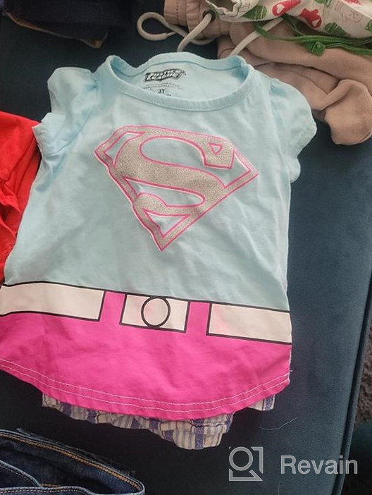 img 1 attached to Superhero Girls 4 Pack Short Sleeve Tee Shirt Set for Toddlers by Warner Bros. review by Justin Puranik