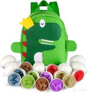 dasigjid dinosaur matching eggs toy for kids and toddlers: enhance early learning with easter eggs, educational and colorful toy for teaching numbers, fine motor skills, colors, and shapes logo
