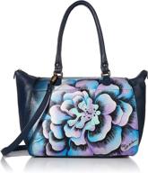 genuine leather anuschka handbags: exquisite artwork, timeless style logo