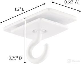 img 2 attached to 3M Command Plain Ceiling Hooks, 1 Pack