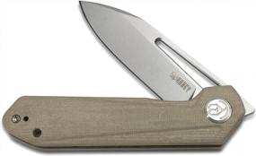 img 2 attached to KUBEY Royal KU321 Folding Pocket Knife G10 Handle D2 Blade (Tan - Bead Blasted)