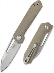 img 4 attached to KUBEY Royal KU321 Складной карманный нож G10 Handle D2 Blade (Tan - Bead Blasted)