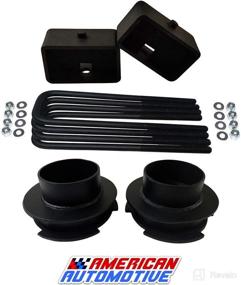 img 4 attached to 🚀 High-Quality USA-Made Lift Kit: 1999-2007 Silverado Sierra 2WD 3” Front Spring Spacers + 3” Rear Blocks - Steel Road Fury TIG Welded