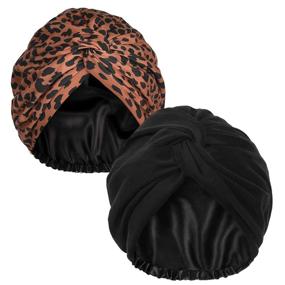 img 4 attached to YANIBEST Turbans Bonnet Adjustable Headwrap