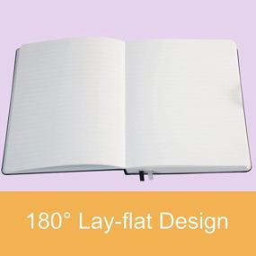 img 1 attached to Medium Peachlulu Hardcover Notebook: Lined Journal With 100 GSM Thick Paper, 2 Bookmarks, And Black Ruled Pages - 5.7 X 8 Inches