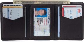 img 3 attached to Alpine Swiss Trifold Wallet Collection Men's Accessories ... Wallets, Card Cases & Money Organizers