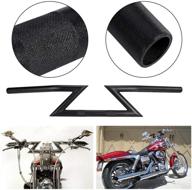 🏍️ oxmart 1" black universal motorcycle handlebar - z drag bars, compatible with yamaha suzuki honda kawasaki harley sportster iron 883 chopper bobber street dirt bike логотип