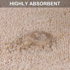 img 1 attached to Non-Slip Bathroom Rug With Ultra Soft Microfibers - Super Thick Plush And Absorbent Bath Mat | Machine Washable | Ideal For Shower, Tub Or Floor | 16"X24" | Beige