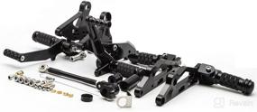 img 3 attached to Krace Motorcycle Footrests Adjustable 2012 2015 Motorcycle & Powersports