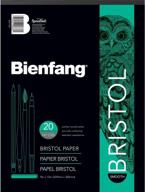 bienfang bristol paper pad with smooth surface, 9x12 inches, 20 sheets logo