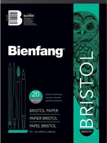 img 1 attached to Bienfang Bristol Paper Pad With Smooth Surface, 9X12 Inches, 20 Sheets