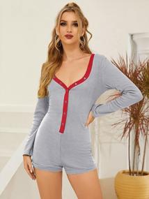 img 2 attached to Celmia Women'S Tummy Control Long Sleeve Bodysuit Shapewear Jumpsuits Fajas Colombianas