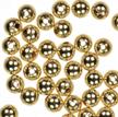 pack of 50 gold filled round beads, 3mm size logo