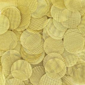 img 1 attached to Pack Of 50 High-Quality 5/8 Inch 100% Brass Screen Filters With Extra-Fine Mesh For Optimal Search Engine Results