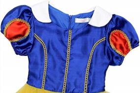 img 1 attached to Костюм принцессы Jurebecia для маленьких девочек: наряды на Хэллоуин, нарядные платья на день рождения для детей от 3 до 12 лет