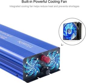 img 1 attached to 💡 3000W Power Inverter - 3000Watts Modified Sine Wave Inverter for Home, Car, RV – AC Outlet Converter, DC 12V to AC 110V Output (Blue)