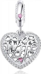 img 3 attached to ASELFAD Heart Sterling Silver Charm Bracelet: The Perfect Gift For Any Occasion