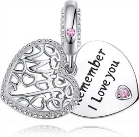 img 4 attached to ASELFAD Heart Sterling Silver Charm Bracelet: The Perfect Gift For Any Occasion