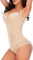 women's seamless thong shapewear bodysuit for tummy control and slimming girdle logo