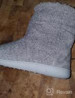 img 1 attached to Cozy Women'S Chenille Knit Slipper Boots With Plush Fleece And Memory Foam For Ultimate Comfort At Home review by Jason Masango