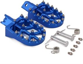 img 3 attached to 🔵 Blue CNC Aluminum Universal Foot Pegs Footpegs Footrest Pedals for CRF70 XR70 CRF110 XR110 XR50 CRF50 Pit Bike and Most Chinese Pit Bike Brands - Stomp Demon X WPB Orion M2R