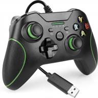 enhance your gaming experience with xbox one wired controller gamepad with dual-vibration turbo and trigger buttons logo
