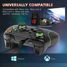 img 3 attached to Enhance Your Gaming Experience With Xbox One Wired Controller Gamepad With Dual-Vibration Turbo And Trigger Buttons
