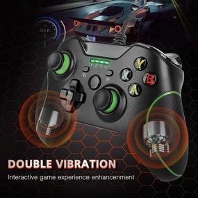 img 2 attached to Enhance Your Gaming Experience With Xbox One Wired Controller Gamepad With Dual-Vibration Turbo And Trigger Buttons