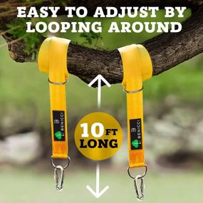 img 1 attached to Secure Your Swing With Safe And Easy Tree Swing Hanging Kit - 2000 Lb Breaking Strength And Quick 10Ft Long Strap Installation