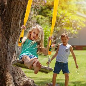 img 3 attached to Secure Your Swing With Safe And Easy Tree Swing Hanging Kit - 2000 Lb Breaking Strength And Quick 10Ft Long Strap Installation