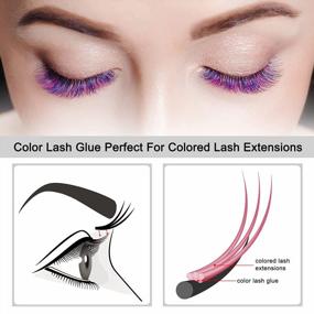 img 2 attached to Eyelash Extension Glue 5Ml Pink Lash Glue For Eyelash Extensions Super Strong Pink Volume Eyelash Extensions Glue Sensitive Eyes Lash Adhesive For Lash Tech 0.5-1.5S Drying Time 6-7 Weeks Super Stay