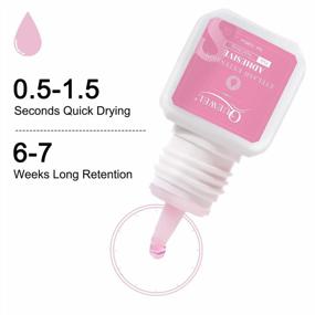 img 3 attached to Eyelash Extension Glue 5Ml Pink Lash Glue For Eyelash Extensions Super Strong Pink Volume Eyelash Extensions Glue Sensitive Eyes Lash Adhesive For Lash Tech 0.5-1.5S Drying Time 6-7 Weeks Super Stay